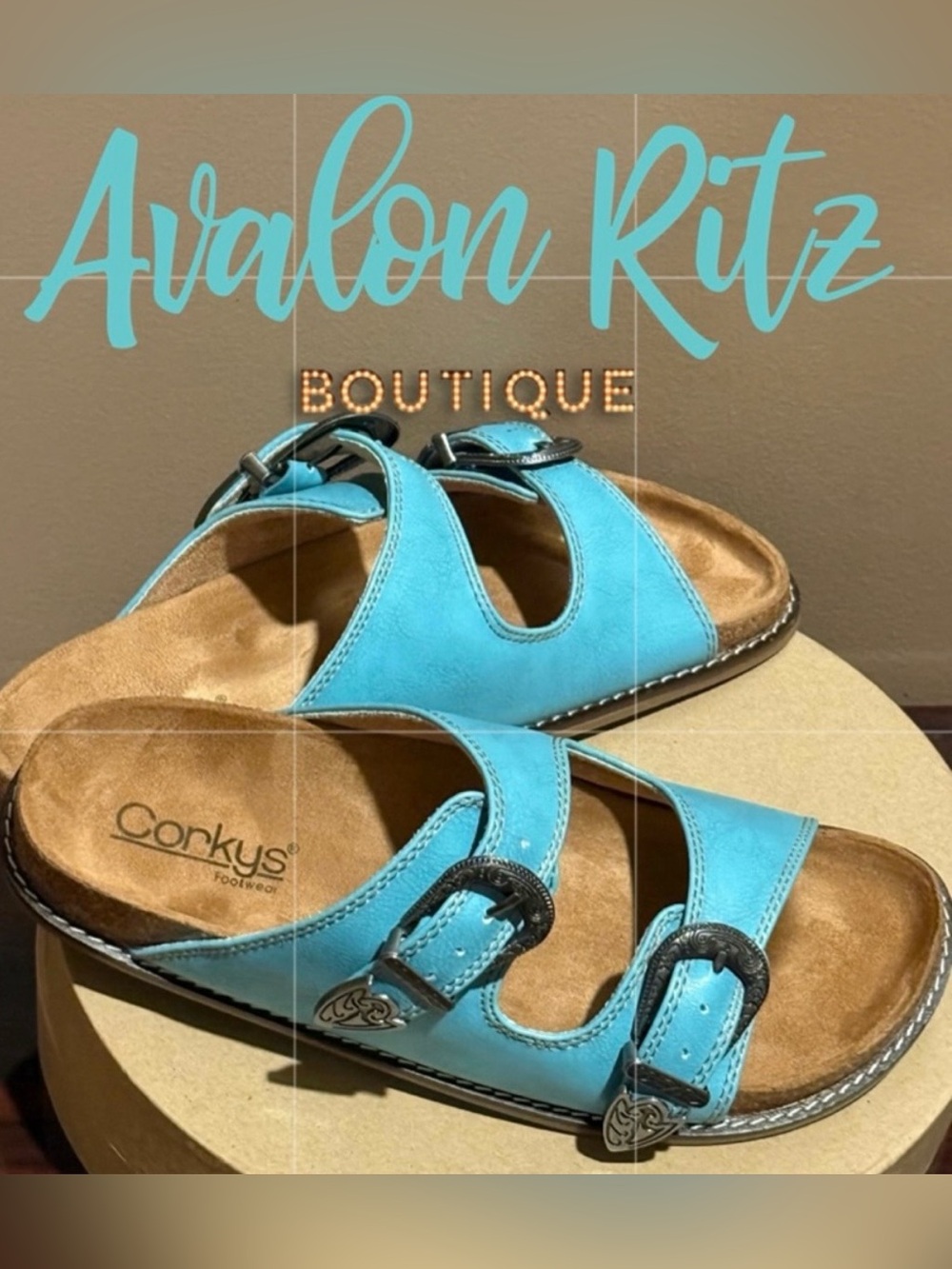 SALE! Corkys Atta Girl Double-Buckle Womens Slide Sandals NEW Size 11